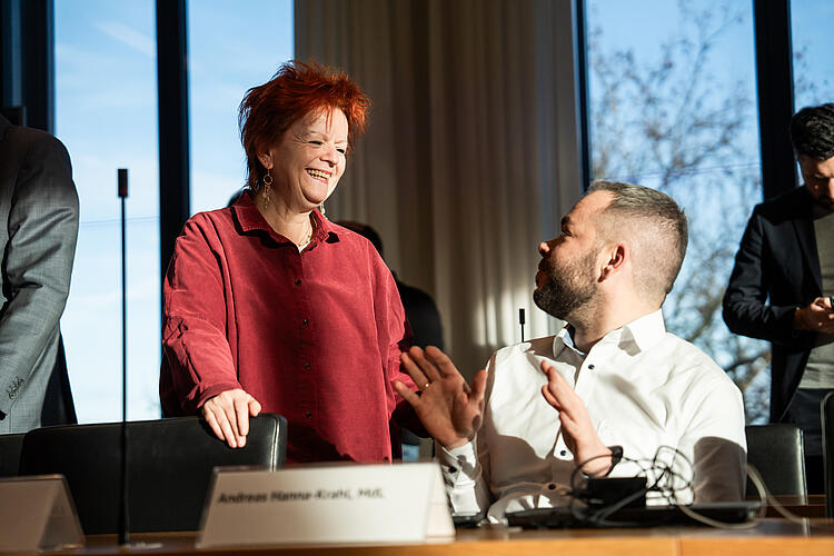 Barbara Fuchs, MdL; Andreas Hanna-Krahl, MdL