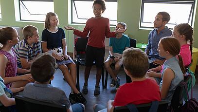 Schüler diskutieren