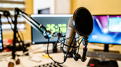 Mikrofon im Tonstudio