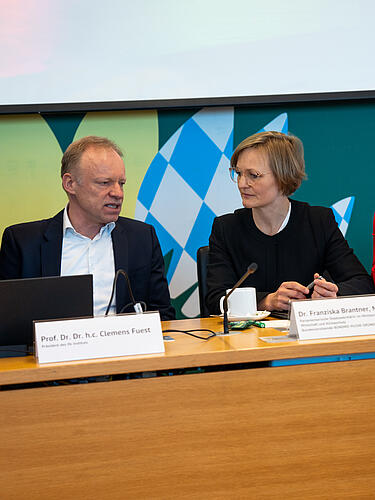 Prof. Dr. Dr. h.c. Clemens Fuest; Dr. Franziska Brantner, MdB