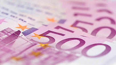 aufgefächerte 500 € Scheine