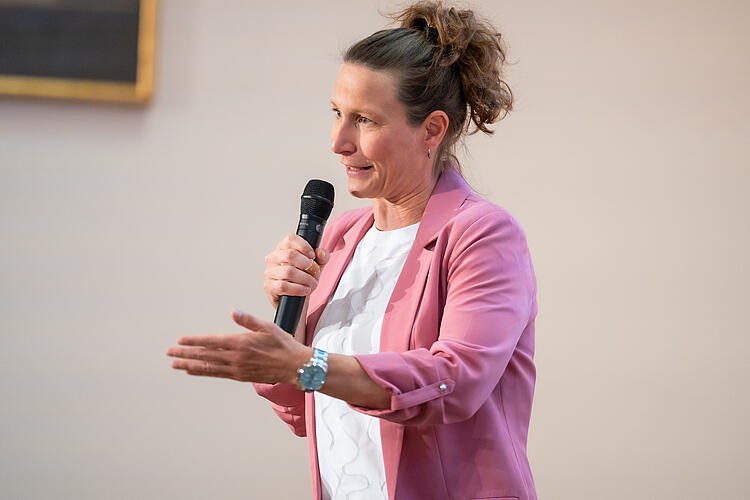 Kathrin Lehmann auf der Bühne