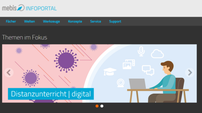 Screenshot vom Media Infoportal