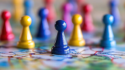 Bunte Spielfiguren